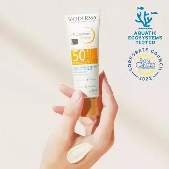 Bioderma Photoderm Cream SPF50+ 40мл, корейский солнцезащитный крем