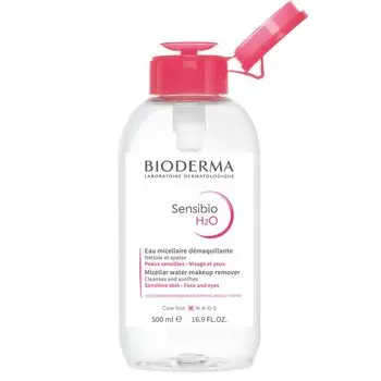 Bioderma Sansibio H2O D One Hand Push Pump 500 мл Очищающая вода [Оригинальный продукт]