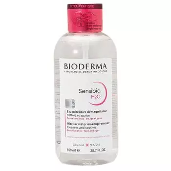 BIODERMA Sansibio H2O D One Hand Push Pump 850 мл Очищающая жидкость H2O [Товар]