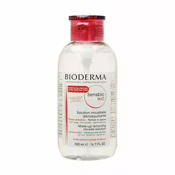 BIODERMA Sansibio H2O D с помпой для хлопка 500мл BIODERMA (Очищать) (красный) [продукт]