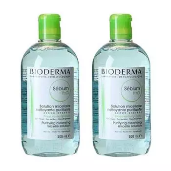 BIODERMA Sebium H2O D 500 мл x 2 флакона набор [продукт]