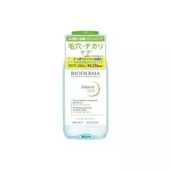 Bioderma Sebium H2O D One Hand Push Pump 500 мл Очищающая вода [Оригинальный продукт]