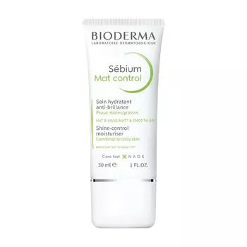 Bioderma Sebium Mat Control Увлажняющий крем 30 мл Контроль блеска