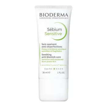 Bioderma Sebium Sensitive Cream 30 мл увлажняющий крем основа под макияж [оригинальный продукт]