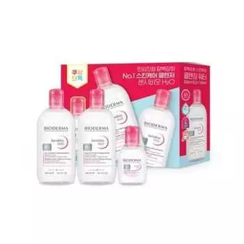 Bioderma Sensibio Cleansing H2O 500ml x 2p + 100ml 1 set