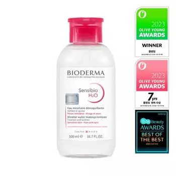 Биодерма Сенсибио H2O 500мл (тип насоса), Корея очищение