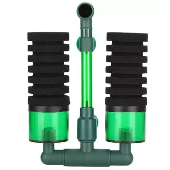 Биохимический двойной губчатый очиститель для аквариума, погружной поролоновый фильтр для аквариума(QS100A S с