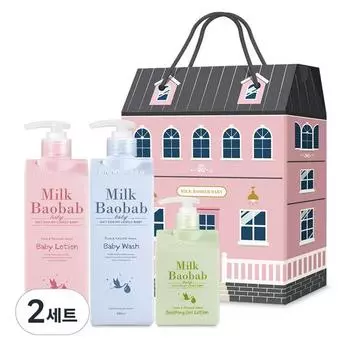 Biokla Sea Milk Baobab Baby Skin Care 3 вида подарочных наборов, 2 набора, набор популярной корейской косметики