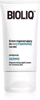 Bioliq Dermo crme de nuit rgnrante pour peaux tendance acnique TU прозрачный