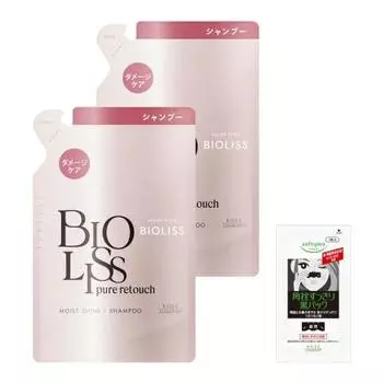 Biolis Pure Retouch Payatoya Сменный блок для шампуня 340 мл (Набор из 2) Включает бонус Damage Care Moist Shiny