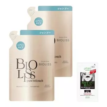 Biolis Pure Retouch Peta Fuwa Шампунь Сменный блок 340 мл (Набор из 2) с бонусом Airy тип Soft