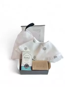 BioMedi Essence Moist Soap 80 г. Аромат бергамота и розмарина. Набор для умывания лица. Мыло для чувствительной кожи. Хлопок. Подарок для младенцев. Подарок. Подарок. 100%