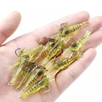 Bionic Nightlit Fake Shrimp Fake Bait 4 см Ротовая приманка