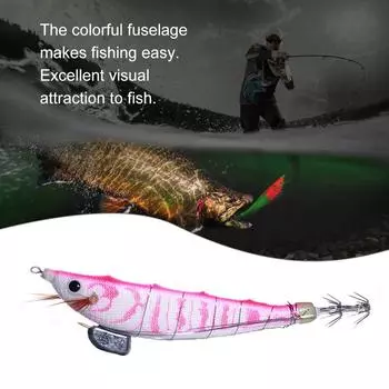 Bionic Shrimp Baits 12 см 14,3 г Светящаяся приманка для ловли рыбы для любителей (розовый)