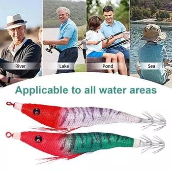 Бионическая приманка в виде креветки 10,7 см/6,5 г с крючком для ловли кальмара, светящаяся в темноте, реалистичная искусственная приманка для ловли соленой воды, пресноводного окуня, судака, форели, рыболовные принадлежности F