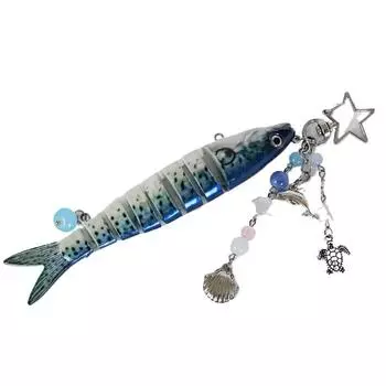 Бионический дизайн Ручная работа Рыба Брелки Высокоточный Шнурок для приманки Рыба Ювелирное украшение Подарок Style 4