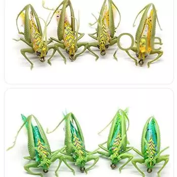 Бионический кузнечик для рыбалки, приманка для ловли насекомых, воблер, кузнечик, жесткая приманка, приманка для пресноводной рыбалки
