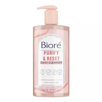 Bior Rose Quartz Charcoal Daily Face Wash Восстанавливает кожу, очищающее средство для лица без содержания масел Профессиональное средство для умывания без жестокого обращения с животными 200 мл (6.77 унция), 1 пакет