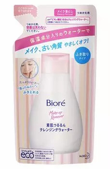 Biore bare skin smooth очищающая вода сменный блок 290 мл