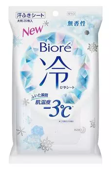 Biore Cold Large 20 листов Тип антиперспирантные листы, без запаха, размер, (Прохладный лист)