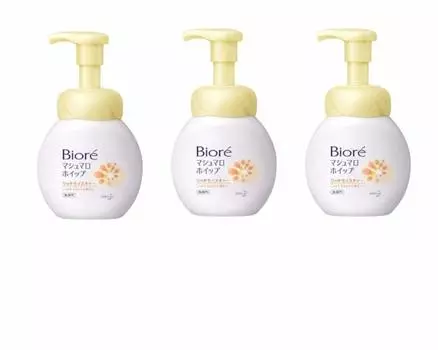 Biore Marshmallow Whip Rich Moisture Body 150 мл x 3 шт. Пенка для умывания лица [Оптовая закупка]