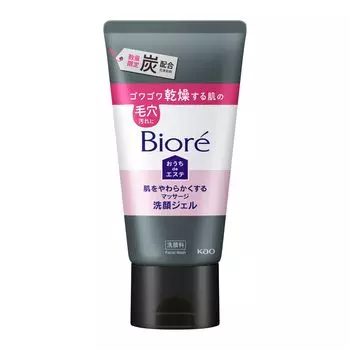 Biore Ouchi de Esthe Массажный очищающий гель для лица, смягчающий кожу Древесный уголь 150 г