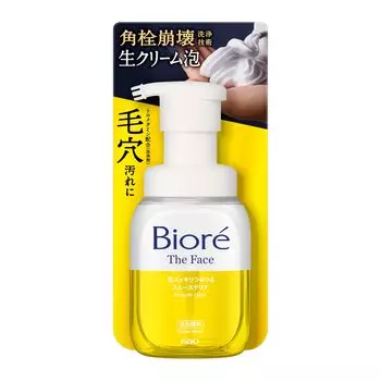 Biore The Face Foaming Facial Cleanser Smooth Clear Основное средство для лица [Пенирующее очищение] [Масацу-без] [Поры] [Черные точки] белый