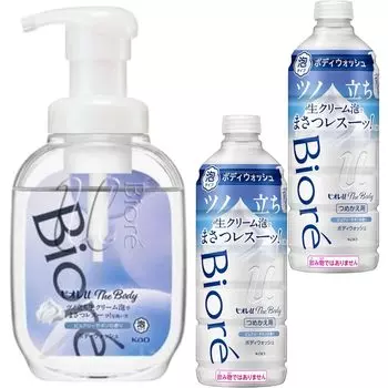 Biore U The Body Foam Type Purely Savon Pump Refill 440 мл Бонус включен 1 Body 2 Refills Set + +