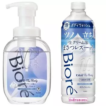 Biore U The Body Foam Type Purely Savon Pump Refill 440 мл Бонус включен 1 Body 1 Refill Set + +