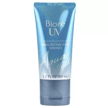 Biore, UV Aqua Rich, невесомый увлажняющий крем, SPF 30, 1,7 жидких унций (50 мл)