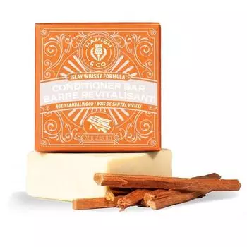 Biori Shampoo Bar Hamish & Co. Conditioner Bar Aged Sandalwood for Men, 2 pieces, 72g