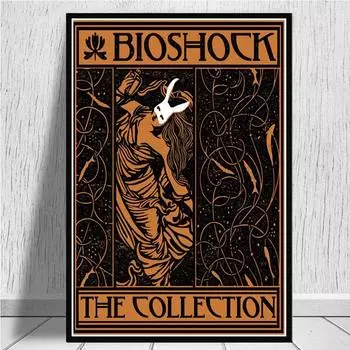 Bioshock Rapture видеоигра ретро холст картины постеры и принты настенная художественная картина винтажное искусство декоративный домашний декор Quadro 21cm30cm NoFrame