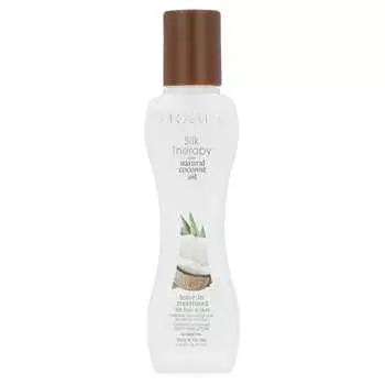 Biosilk, Silk Therapy® Несмываемое средство для волос и кожи с натуральным кокосовым маслом, 2,26 жидких унций (67 мл)