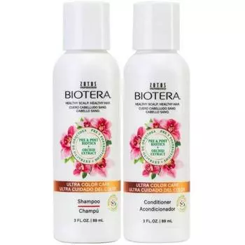 Bioterra Ultra Color Care Шампунь и кондиционер Набор_3 жидких унции Travel S, 1 шт.
