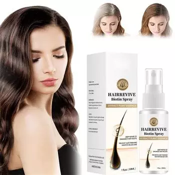 Биотиновый спрей 30 мл, увеличивает густоту волос, предотвращает выпадение волос, укрепляет волосяные фолликулы