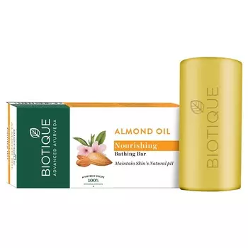 Biotique Bio Almond Oil Очищающее средство для тела Питательное мыло для тела 150 г (Упаковка из 2 шт.)
