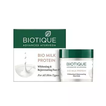 Biotique Bio Отбеливающая и омолаживающая маска для лица с молочным протеином - 50 г