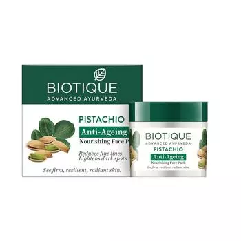 Biotique Bio Pistachio Молодежная питательная и восстанавливающая маска для лица, 50 г