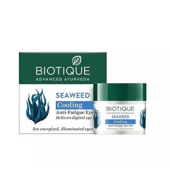 Biotique Bio Seaweed Восстанавливающий гель для кожи вокруг глаз против усталости | Подходит для всех типов кожи | 15 г, 1 шт.