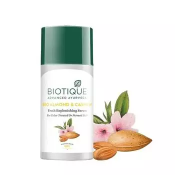 Biotique Bio Восстанавливающая сыворотка для волос «Свежесть миндаля и кешью», 40 мл