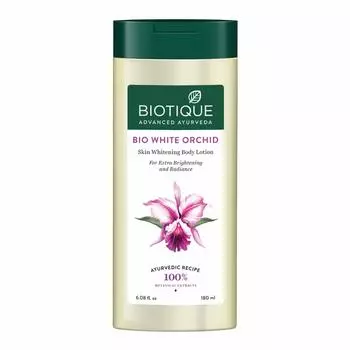 Biotique Bio White Orchid Отбеливающий лосьон для тела с орхидеей, 180 мл (Пакет из 1)