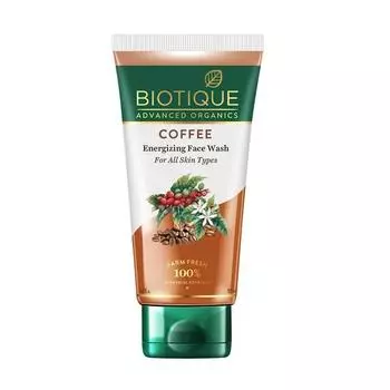 Biotique Coffee Energizing Face Wash 150 мл | Очищает кожу, очищает поры | Не содержит парабенов и SLS