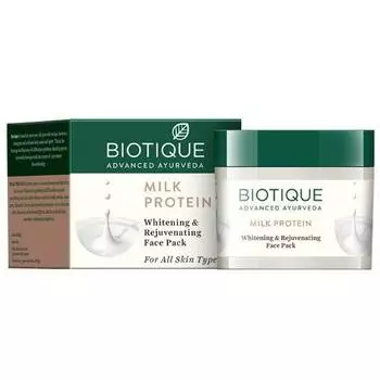 Biotique Отбеливающая и омолаживающая маска для лица с молочным протеином 60г
