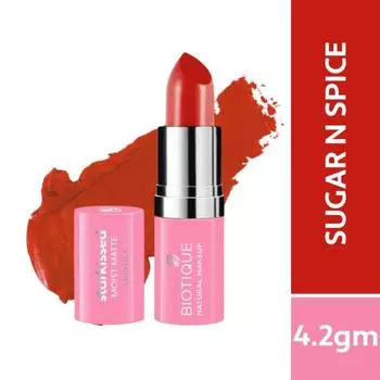 Biotique Starkissed Увлажняющая матовая губная помада Sugar N Spice