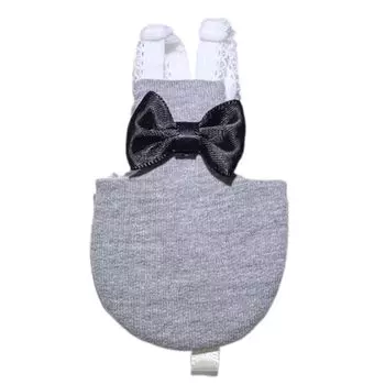 Bird Bird Parakeet Flight Cute Going Out Bird Cute Butterfly Mini Urine Wetsuit for Comes with For Small Adjustable Gray Black Ribbon x Diaper,