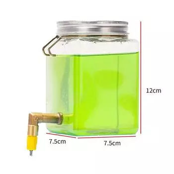 Bird Drinker Waterer 520ml Parrot Water Dispenser With Vertical Bite Needle Nozzle Automatic Drinking Device For Parakeet