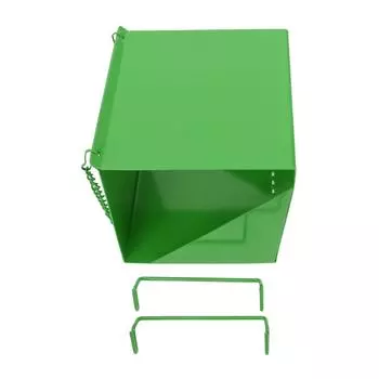 Bird Feeder Creative Large Capacity Weatherproof Iron Hanging Birdfeeder for Garden Outdoor зелёный