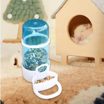 Bird Feeder Food Dispenser Viewing Clear Bowl Small Animal for Canary Finch white small open