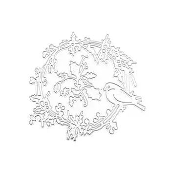 Металлические штампы для резки венков из падуба с птицами Широкое применение Уникальные металлические штампы для резки птиц Хорошие подарки