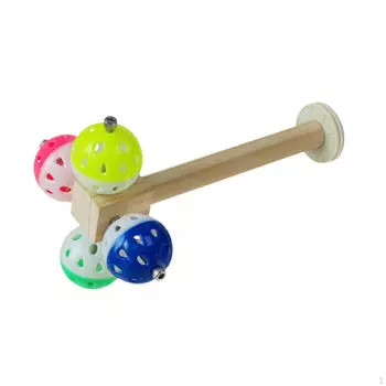 Bird Perch Parakeet Toy Wood Playing Climb Parrot Supplies Pet Birds Standing Chewing for